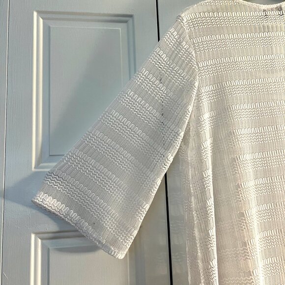 Never worn - White Mesh Swim Cover Up, Jordan Taylor, Small - Picture 4 of 4